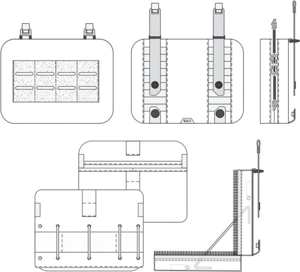 5.11 Tactical Flex Admin Pouch Large Green