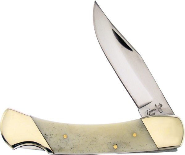 Frost Cutlery Bear Claw Lockback White Bone Handle