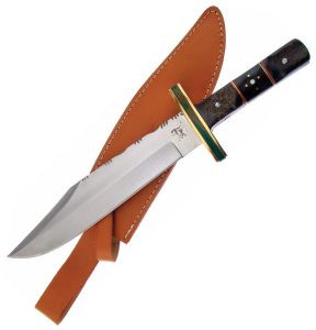 Frost Cutlery Trophy Stag Bowie Fixed Blade Knife 9.25" Satin