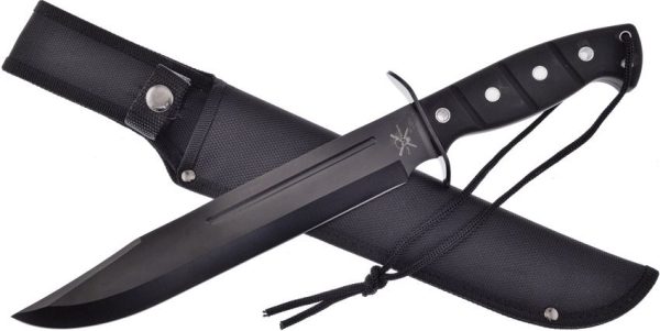 Frost Cutlery Operation Bowie Fixed Blade - 10 inch Black