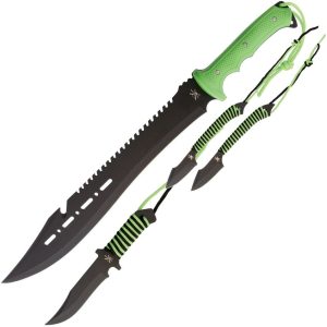 Frost Cutlery Tac Xtreme Four Piece Set - Machete Bowie Throwers