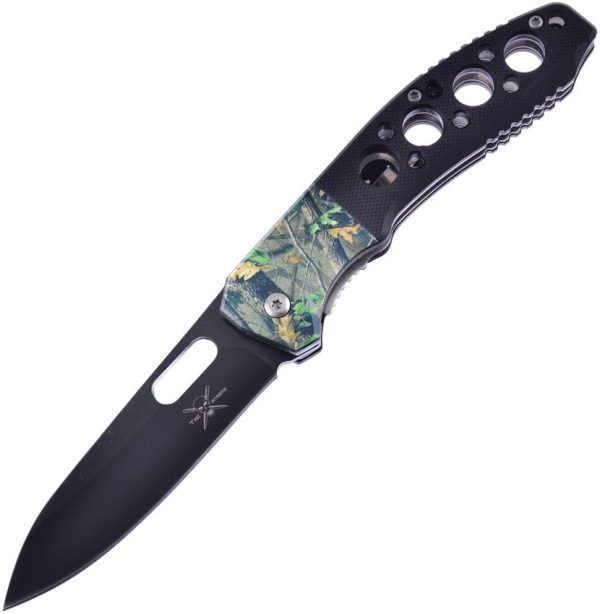 Frost Cutlery Linerlock A/O Camo Drop Point - 3.5 inch