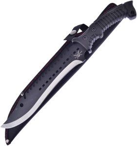 Frost Cutlery Tac Xtreme Machete Black - 9.75 inch Sawback