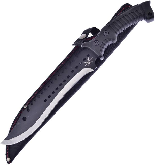 Frost Cutlery Tac Xtreme Machete Black - 9.75 inch Sawback