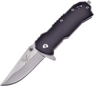 Frost Cutlery Tac Linerlock Assisted Black G10
