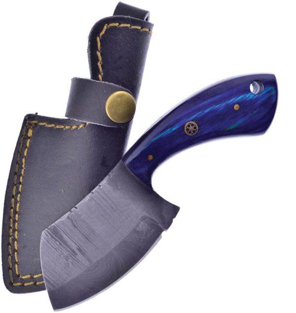 Frost Cutlery Skinner Damascus Pakkawood Fixed Blade Knife
