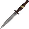 Frost Cutlery Dagger Rosewood Damascus Blade