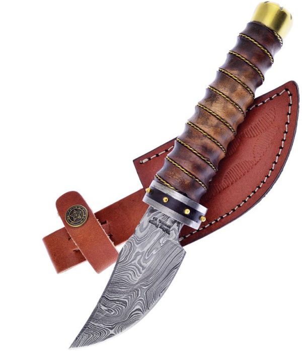 Frost Cutlery Skinner Damascus - Rosewood Handle
