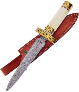 Frost Cutlery Dagger Damascus Bone Full Tang