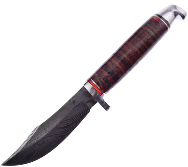 Frost Whitetail Fixed Blade Damascus Clip Point