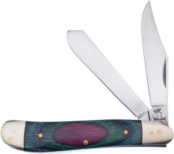Frost Cutlery Dog Leg Trapper Frostwood Folding Knife
