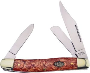 Frost Cutlery Stockman Whiskey Resin Triple Blade