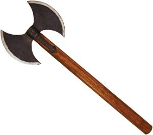 India Made Hero Axe 36" Carbon Steel Double Blade Wood Handle