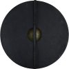 India Made Wood Shield - Black Painted Brass 23.5 inch