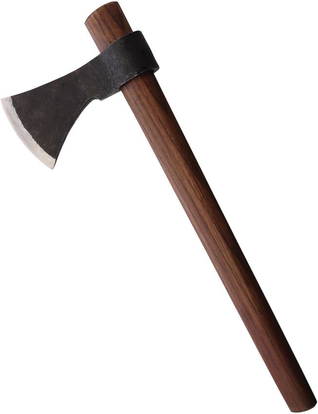 India Made 14" Carbon Steel Axe with Brown Wood Handle