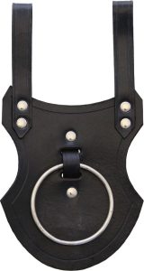 India Made Axe Frog - Black Leather Belt Carry