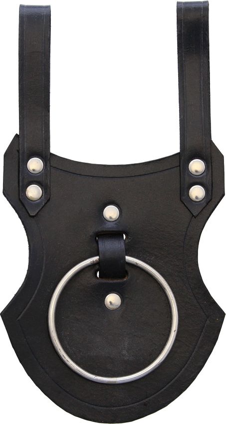 India Made Axe Frog - Black Leather Belt Carry