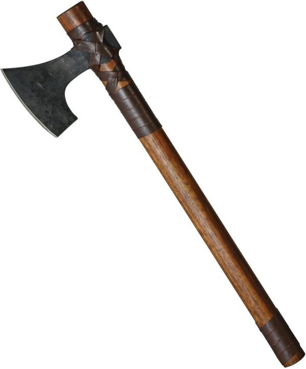 India Made Tomahawk 23" Carbon Steel Axe Brown Wood Handle