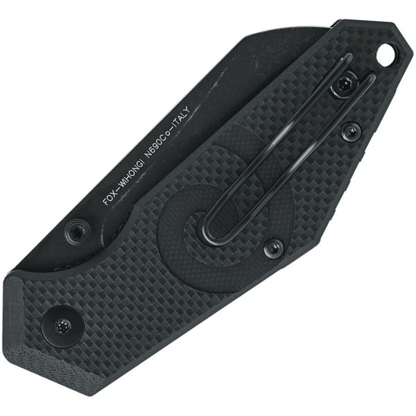 Fox Tactical Linerlock Folding Knife N690 Black G10 EDC