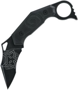 Fox Karambit Fixed Blade N690 Black G10 Kydex Sheath