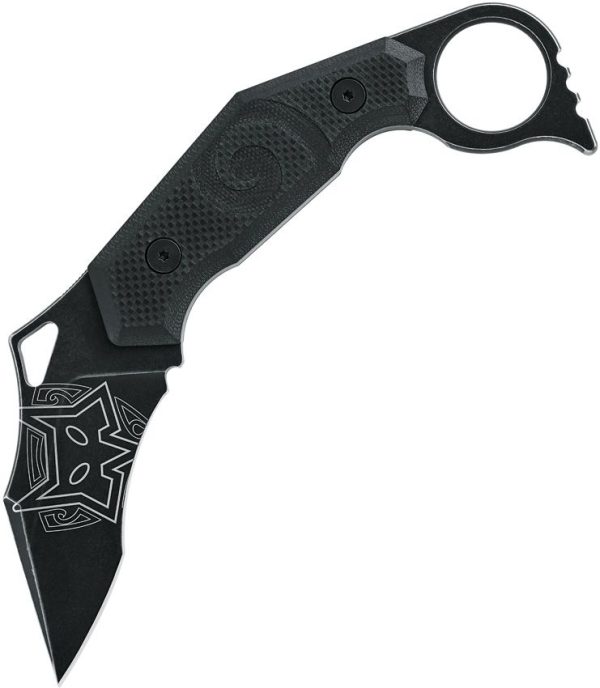 Fox Karambit Fixed Blade N690 Black G10 Kydex Sheath