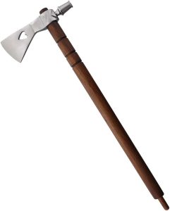 FXN11.jpg India Made Pipe Axe - Stainless Steel Head Brown Wood