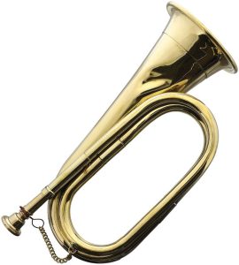 FXON1206.jpg India Made Brass Bugle - 11 Inch Polished Finish