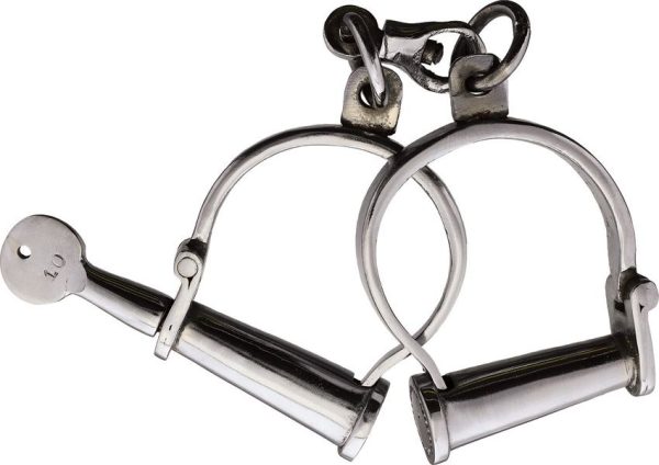 India Made Old West Handcuffs - 5x5.5 Inch Metal