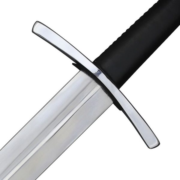 India Made Medieval Sword 31.5" Satin Stainless Blade Leather