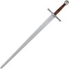 India Made Satin Carbon Steel Sword Brown Leather