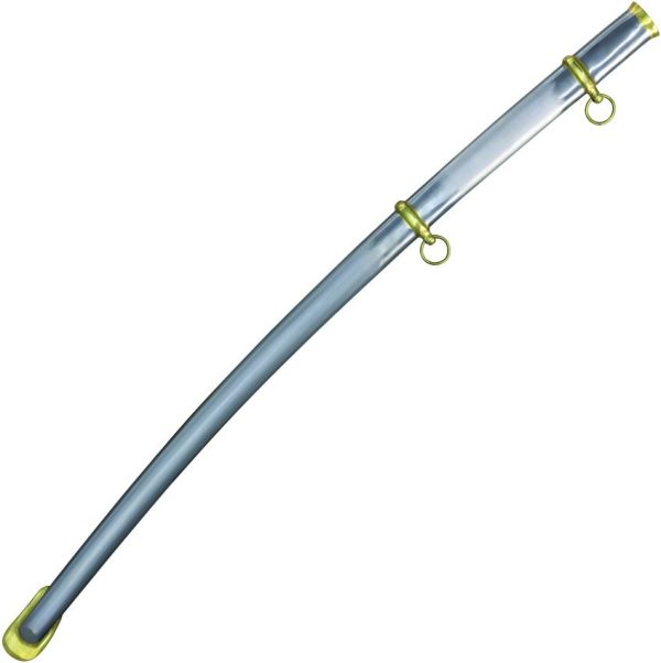 India Made Confederate Cavalry Sword 35" Carbon Steel Fixed Blade