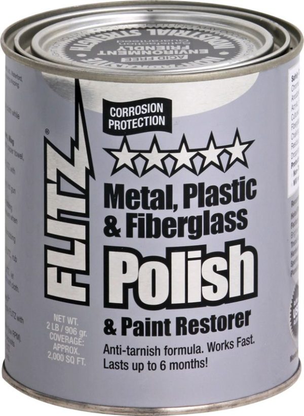 Flitz Polish Quart Can Metal Cleaner Brass Copper Chrome Stainless