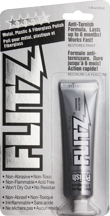 Flitz Paste Polish 1.76oz Anti-Tarnish Formula