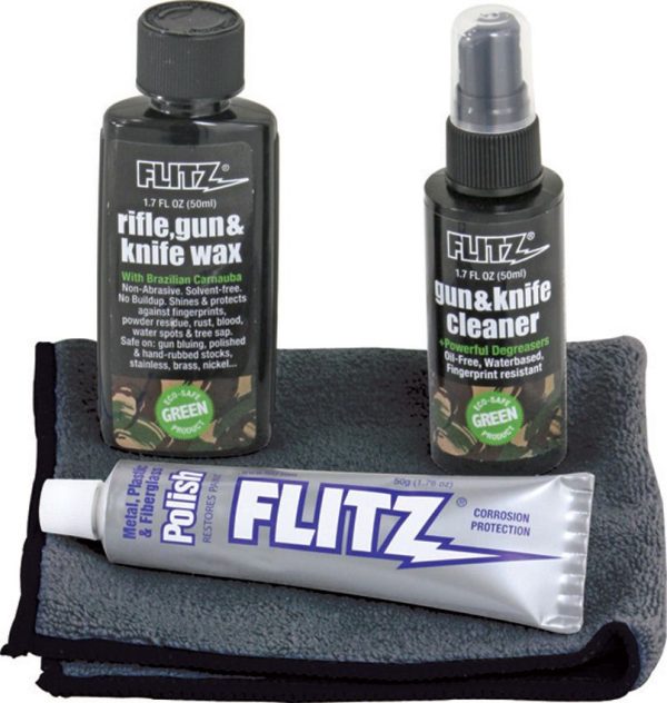 Flitz Gun Knife Care Kit 4-Piece Maintenance Set