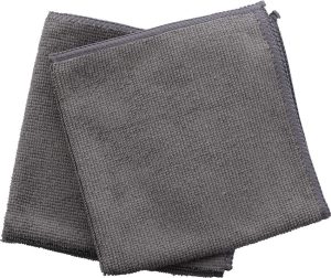 Flitz Microfiber Towel Gray 12x12 - 2 Pack