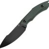 Tenable Knives Luccio Fixed Blade Green 14C28N Stainless
