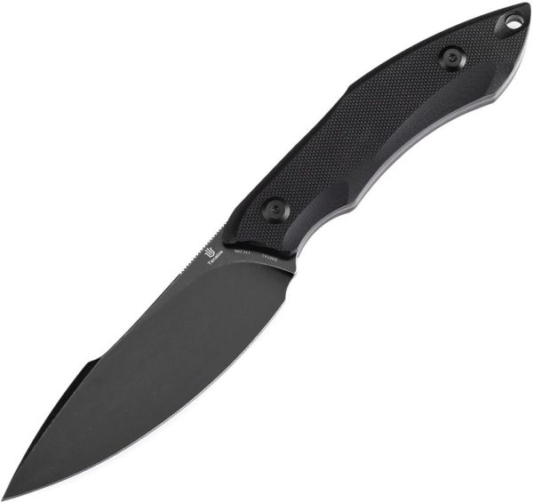 Tenable Knives Luccio Fixed Blade 14C28N Stainless Black G10