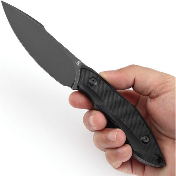 Tenable Knives Luccio Fixed Blade 14C28N Stainless Black G10