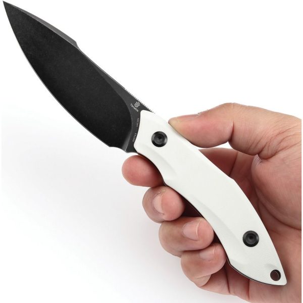 Tenable Luccio Fixed Blade White 14C28N Stainless EDC Knife