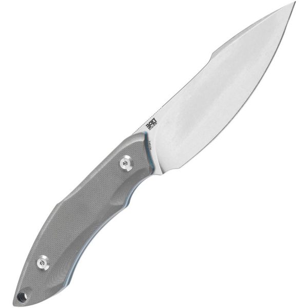 Tenable Knives Luccio Fixed Blade Gray 14C28N Stainless Steel