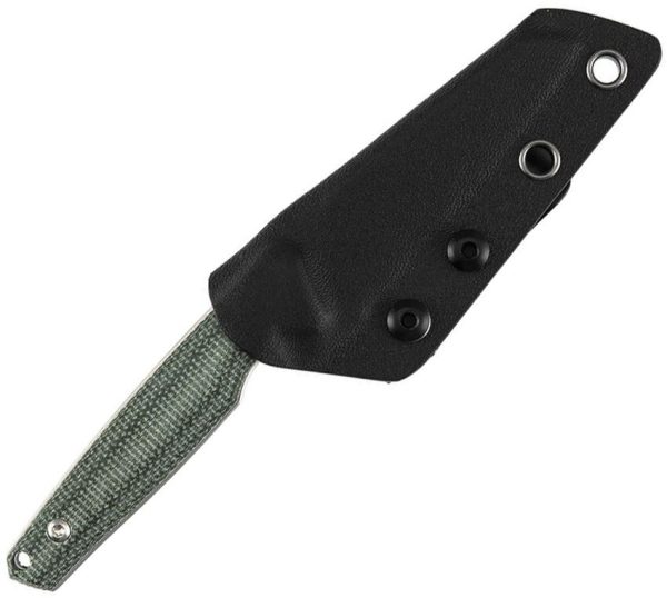 Tenable Parr Fixed Blade 14C28N Green Micarta Kydex Sheath