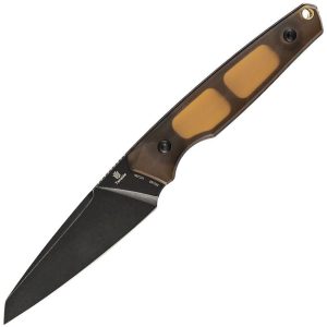 Tenable Parr Fixed Blade 14C28N Sandvik Amber PEI Knife
