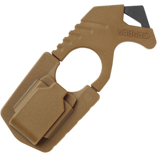 Gerber Strap Cutter Coyote Brown 420HC Stainless