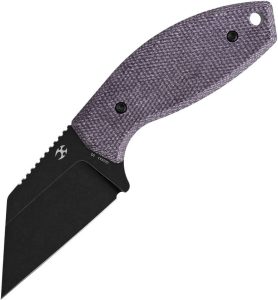 Kansept Siafu Fixed Blade Purple Canvas Micarta D2