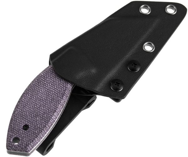 Kansept Siafu Fixed Blade Purple Canvas Micarta D2