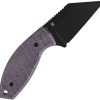 Kansept Siafu Fixed Blade Purple Canvas Micarta D2