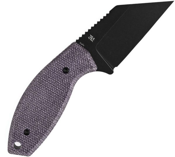 Kansept Siafu Fixed Blade Purple Canvas Micarta D2