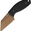 Kansept Siafu Fixed Blade Black Micarta Rose Gold D2