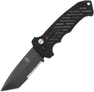 G0193.jpg Gerber Auto 06 Button Lock Black CPM S30V Tanto