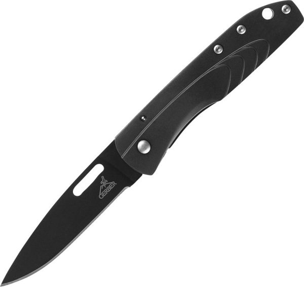 Gerber STL Framelock Folding Knife - Black Stainless
